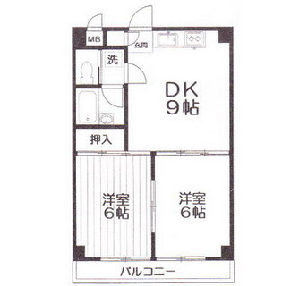 東京都杉並区井草１丁目 賃貸マンション 2DK