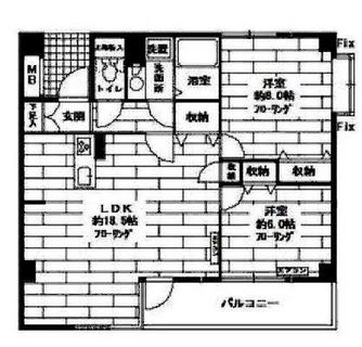 東京都新宿区中落合１丁目 賃貸マンション 2LDK