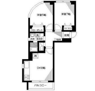 東京都中野区新井２丁目 賃貸マンション 2DK