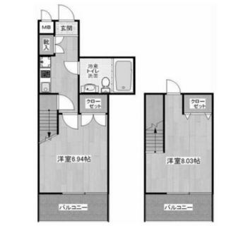 東京都新宿区下落合４丁目 賃貸マンション 2K