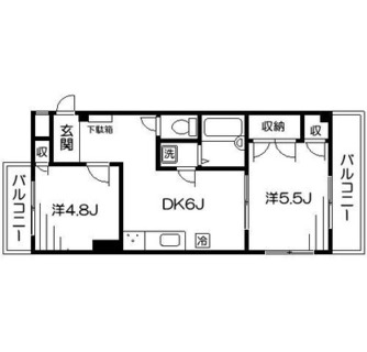 東京都中野区新井５丁目 賃貸マンション 2DK