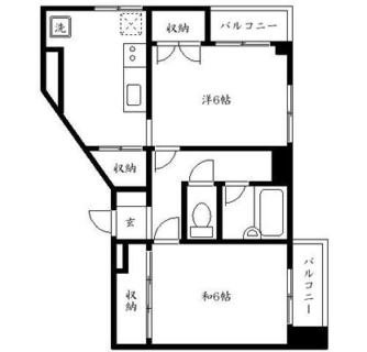 東京都新宿区高田馬場４丁目 賃貸マンション 2K