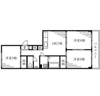 東京都中野区江古田４丁目 賃貸マンション 3DK