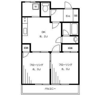 東京都中野区松が丘２丁目 賃貸マンション 2DK