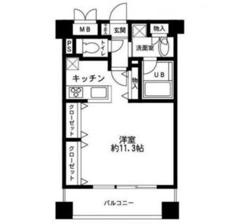 東京都中野区新井２丁目 賃貸マンション 1R