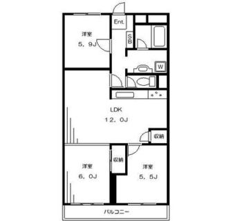 東京都新宿区上落合１丁目 賃貸マンション 3LDK