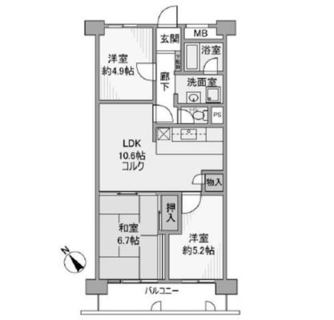 東京都新宿区上落合１丁目 賃貸マンション 3LDK