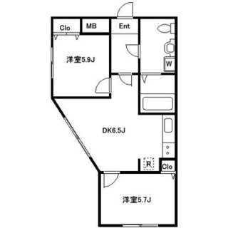 東京都中野区上高田４丁目  賃貸マンション 2DK